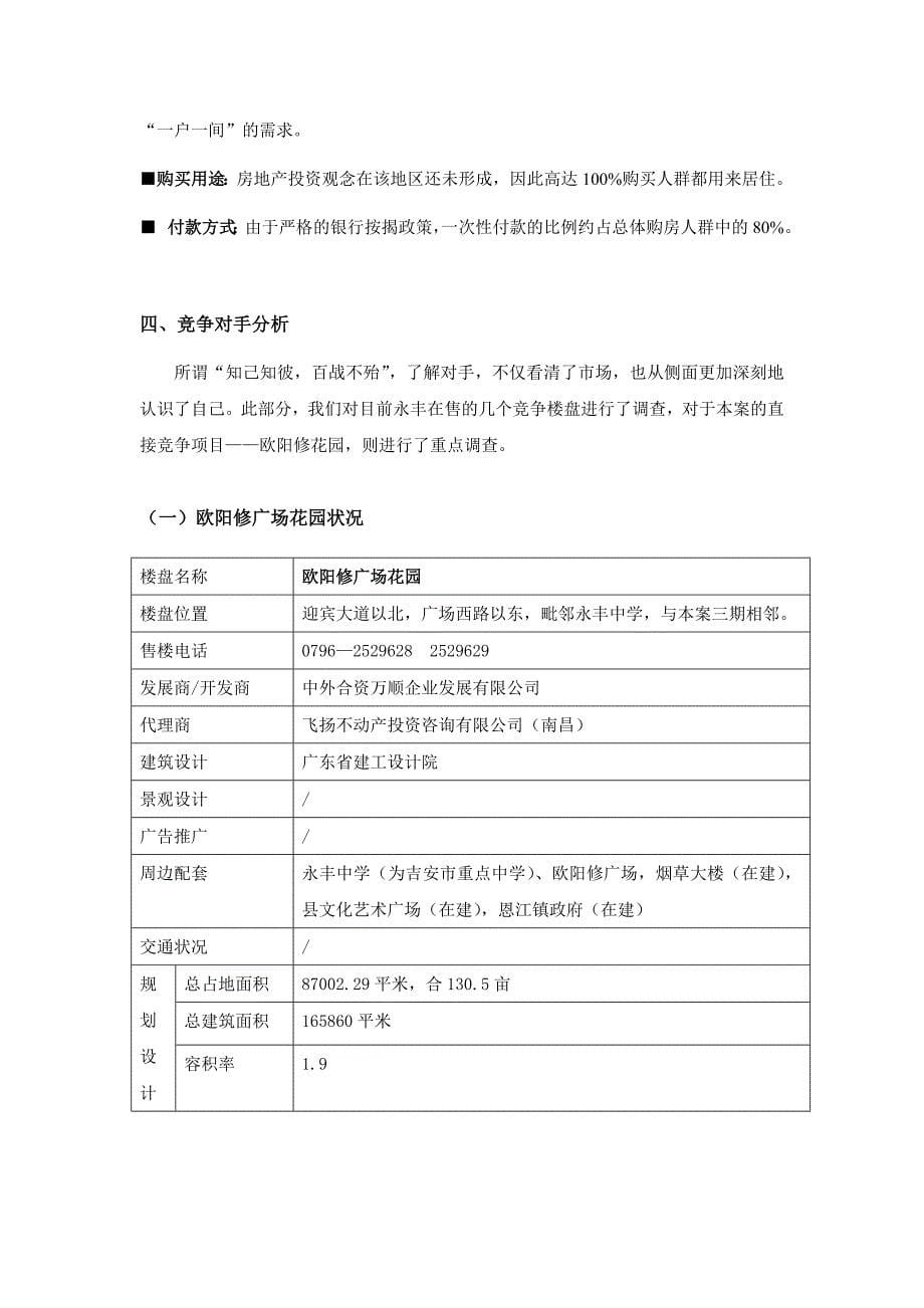 江西省永丰房地产市场调查_第5页