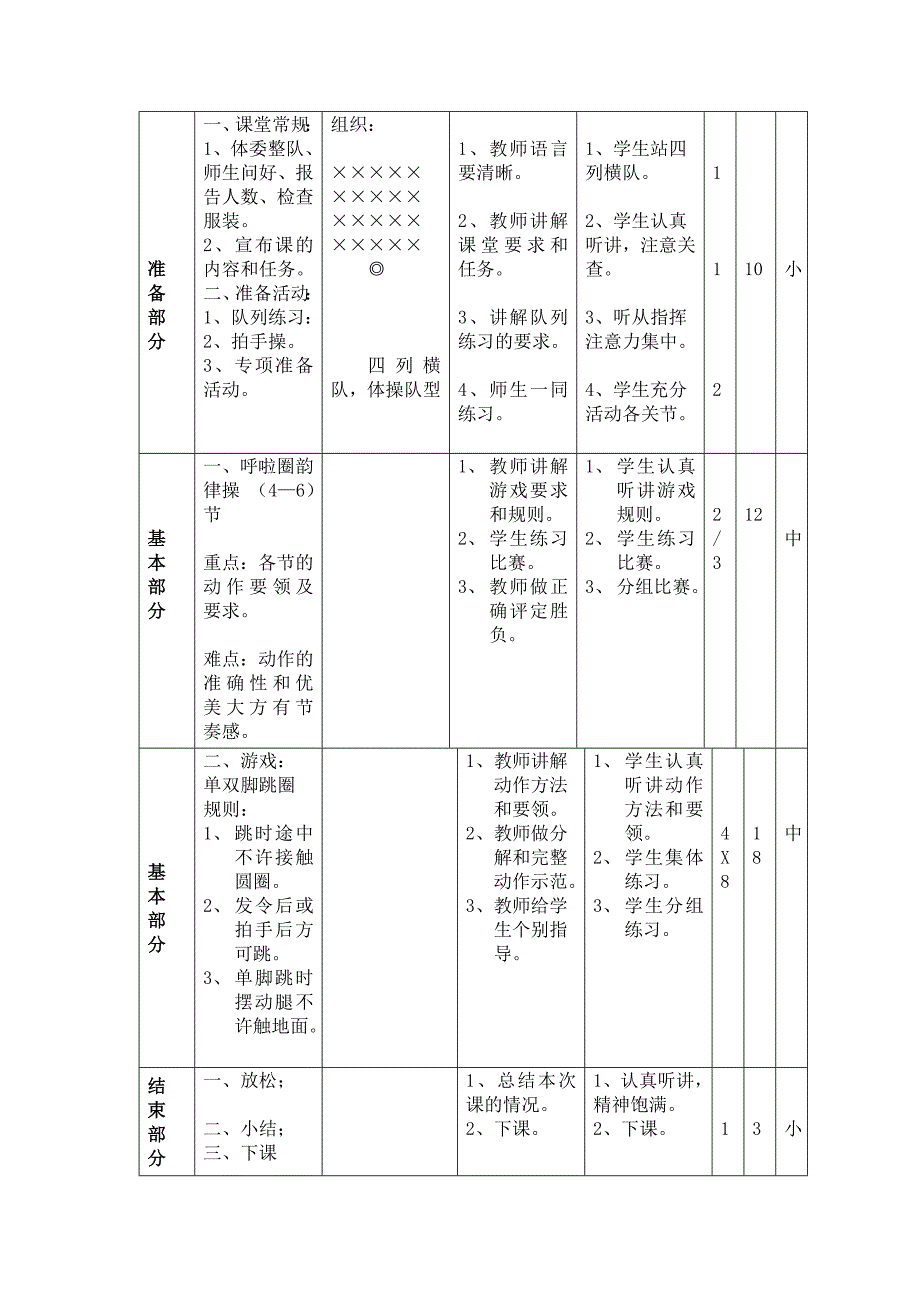 1、呼啦圈韵律操、游戏2、呼啦圈韵律操、游戏3、投掷、游戏.docx_第3页