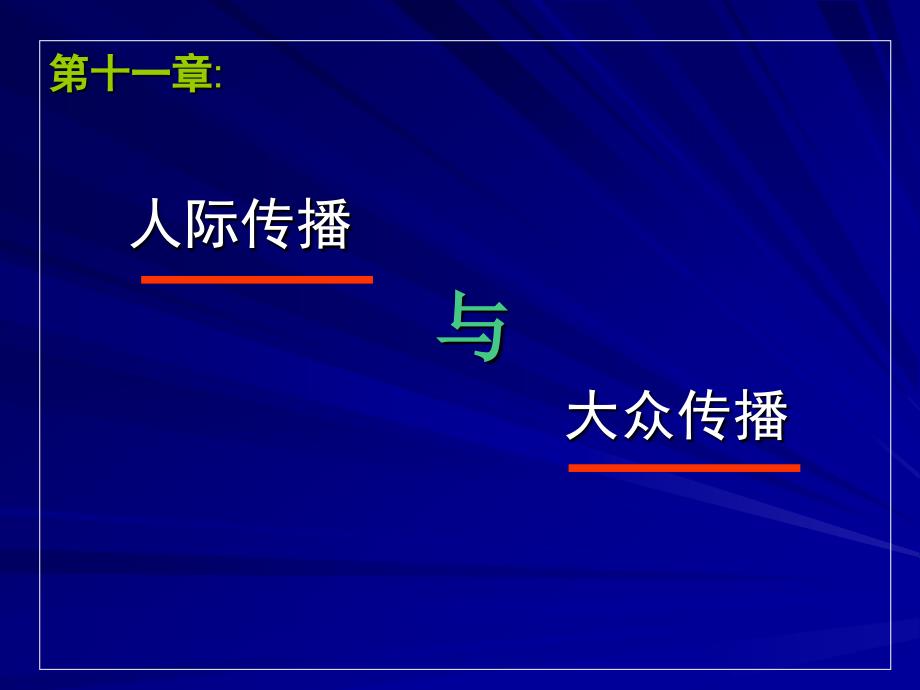 第十一章人内传播与人际传播_第1页