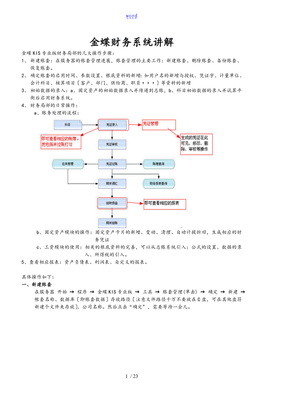 金蝶KIS专业版最新操作手册_第1页