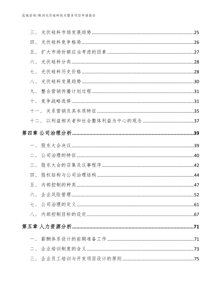 株洲光伏硅料技术服务项目申请报告【模板参考】_第2页