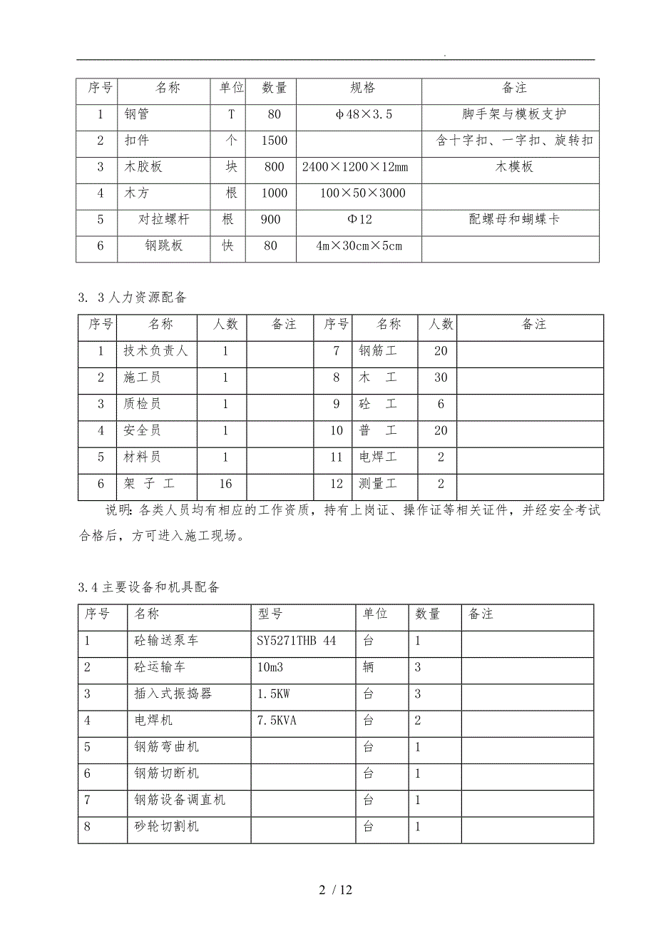 综合给水泵房工程施工设计方案_第3页