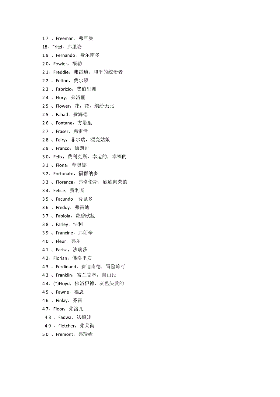 f开头的英文名_第3页