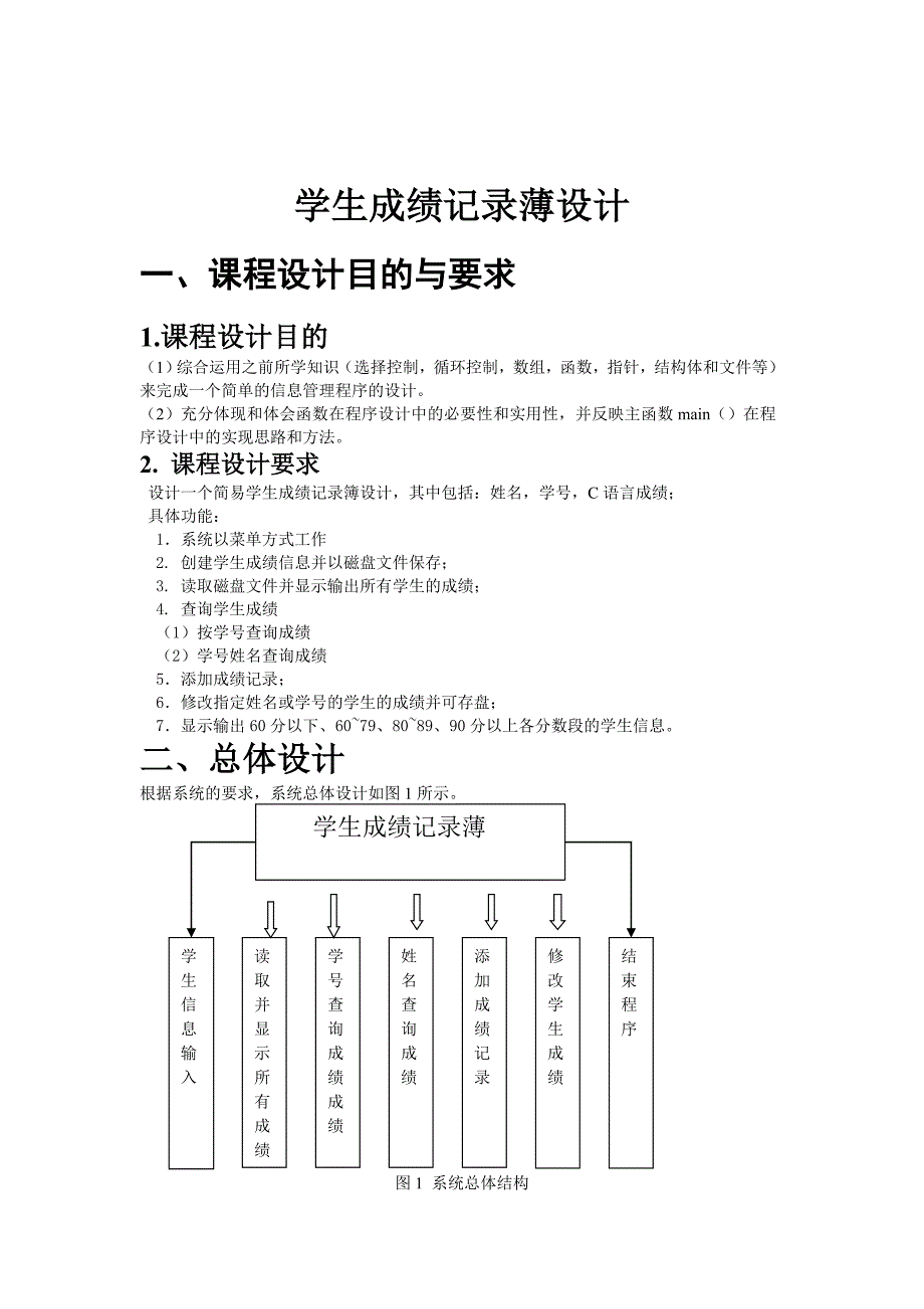 程序设计基础课程设计报告_第4页