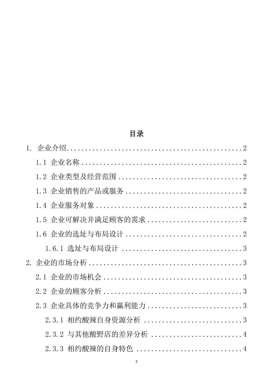 相约酸辣可行性研究报告范文.doc_第5页