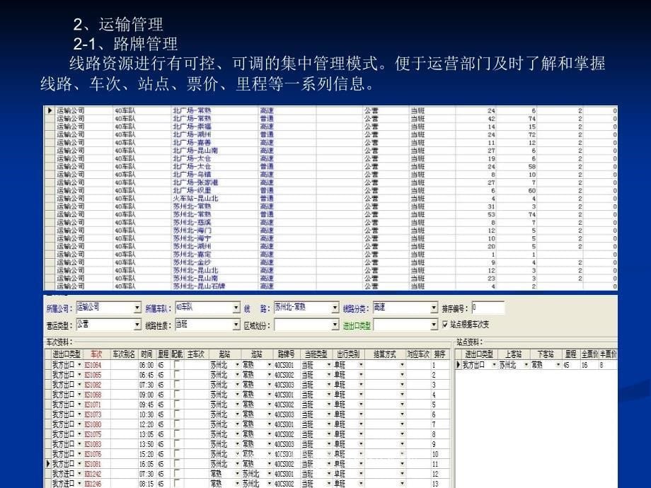 公路运输集团公司客运管理软件系统功能介绍课件_第5页