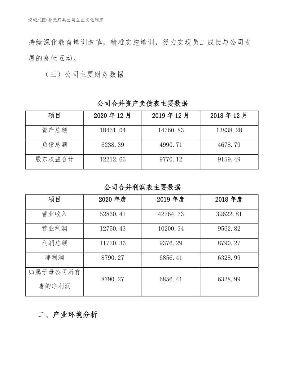 LED补光灯具公司企业文化制度【范文】_第5页