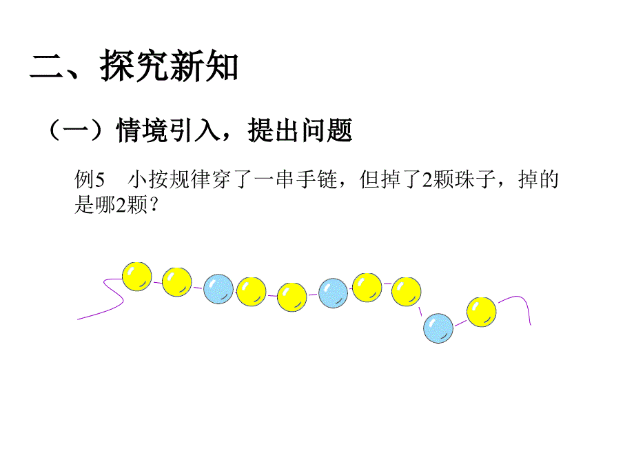 人教版一年级数学下册第七单元例5《穿珠子》课件尕多烈_第3页