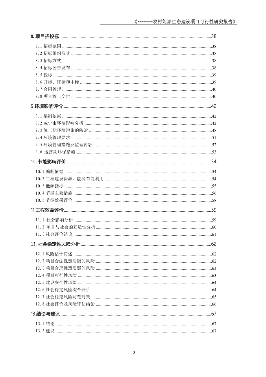 沼气发电发电项目(农村能源生态建设项目)可行性研究报告-.doc_第3页