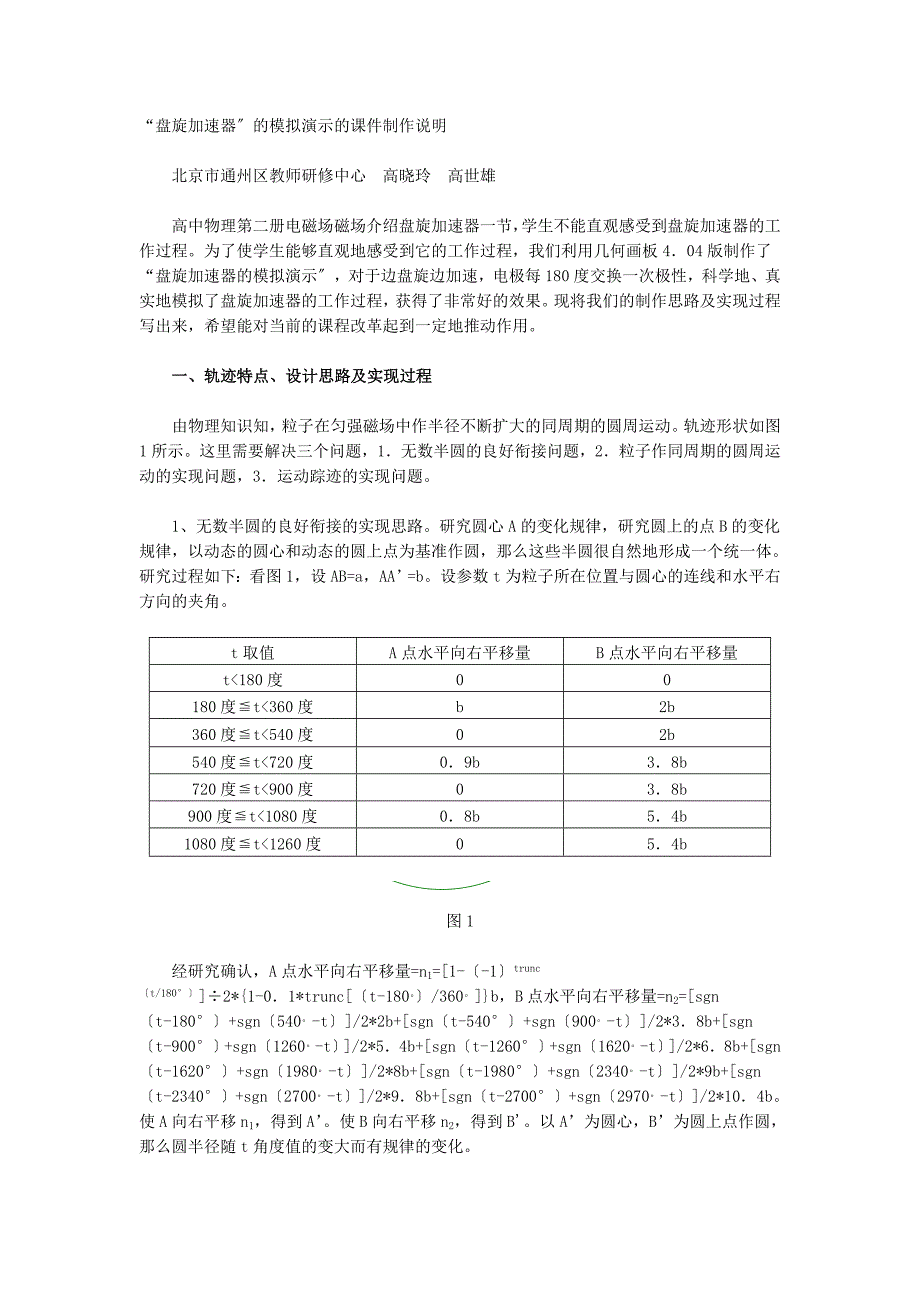 [高二理化生]回旋加速器的模拟演示的课件制作说明_第1页