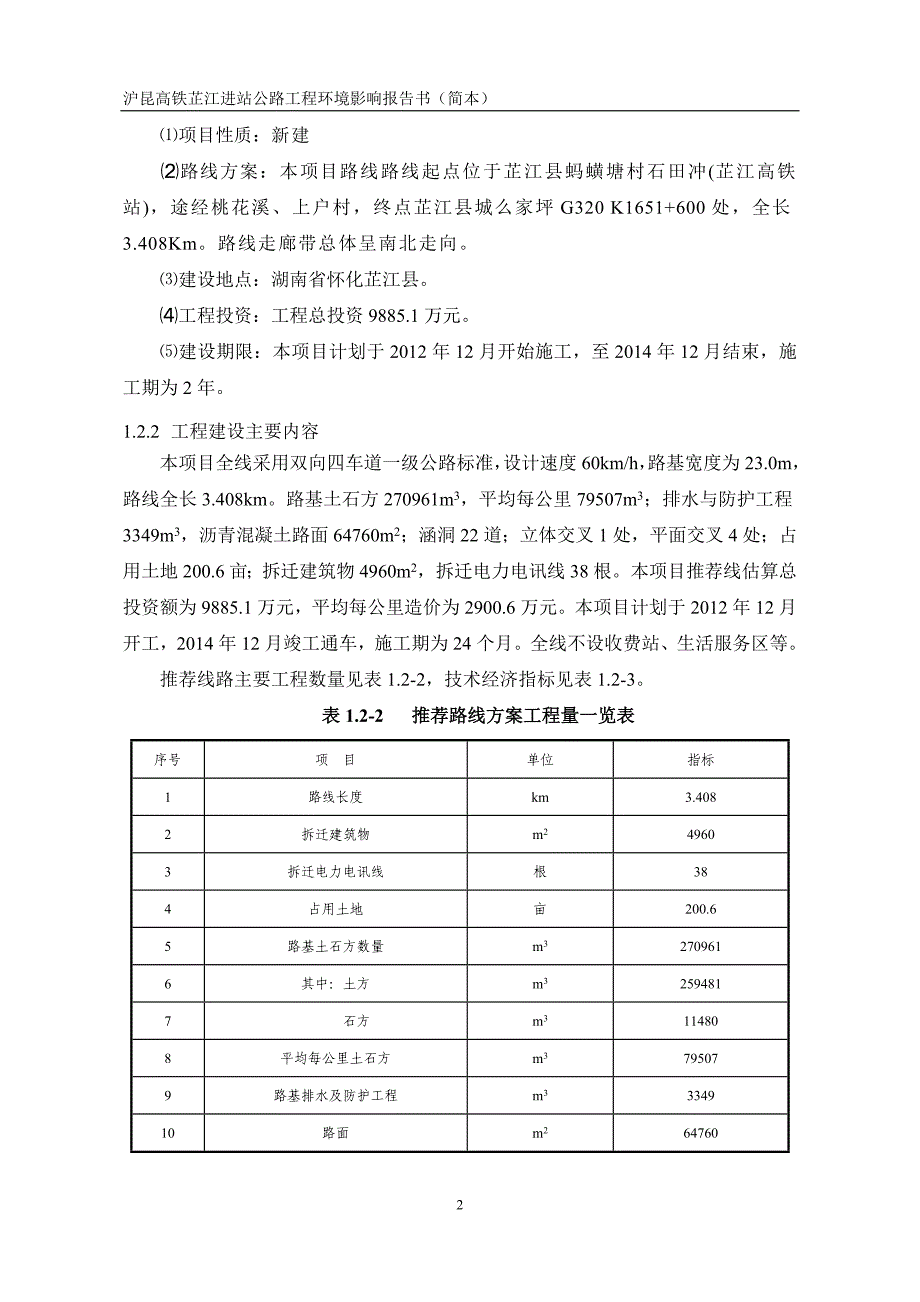 沪昆高铁芷江进站公路工程环境影响报告书_第4页