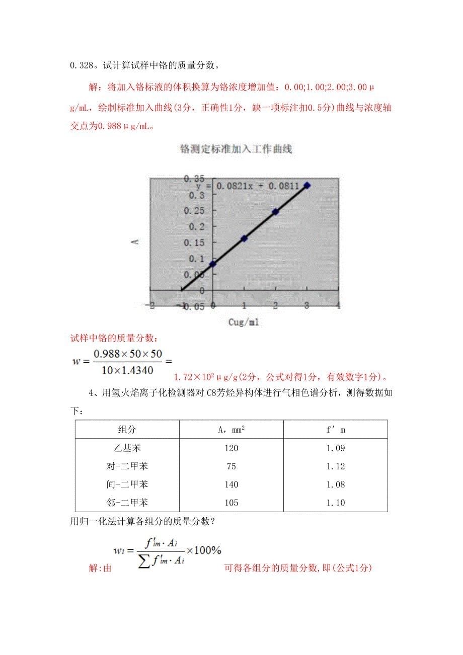 仪器分析期末考试题和参考答案[1]_第5页