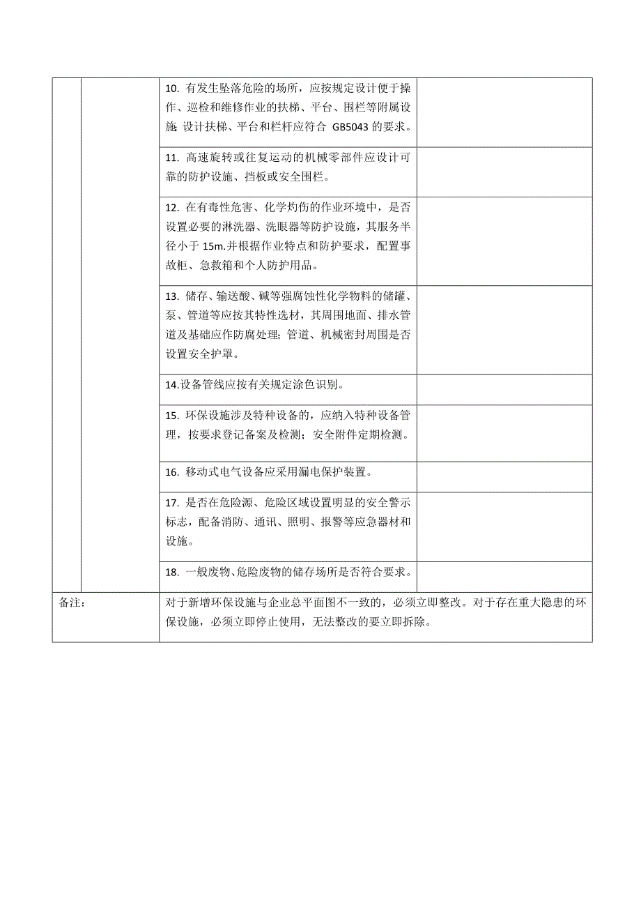 环保设施安全检查表_第3页