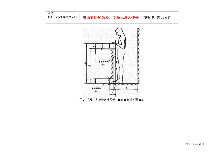 人类工效学 工作岗位尺寸设计原则及其数值_第3页