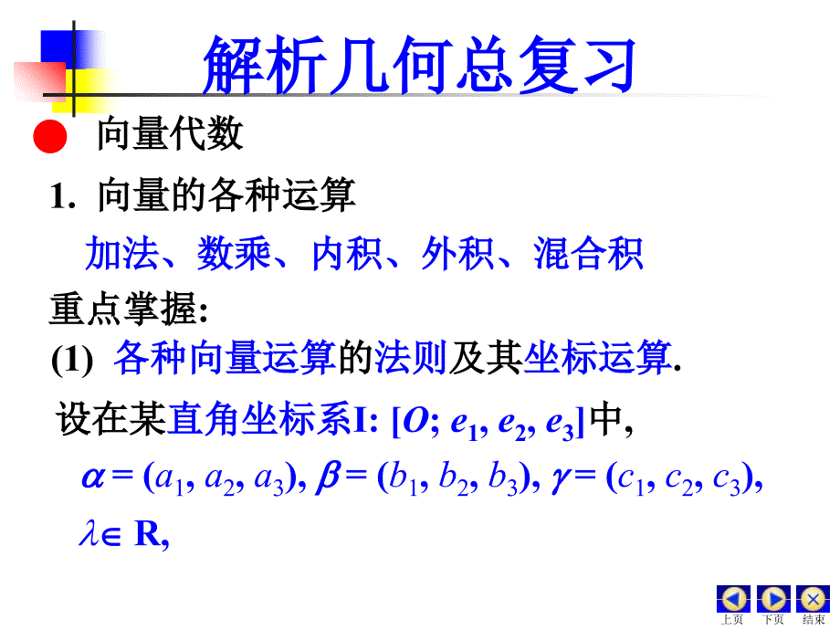 最新北航解析几何课件总复习幻灯片_第2页