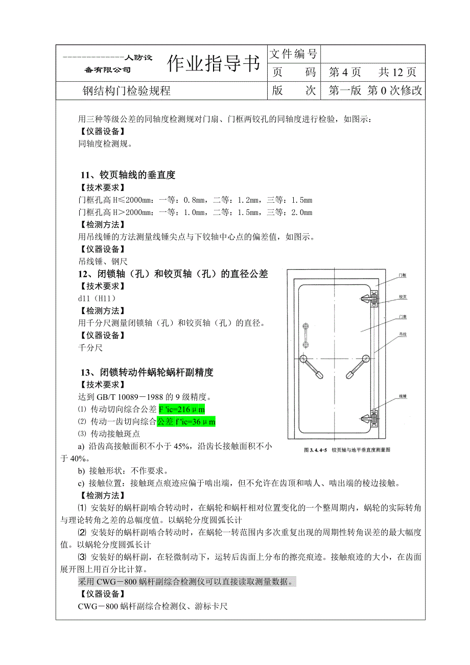 人防防护门检验规程_第4页