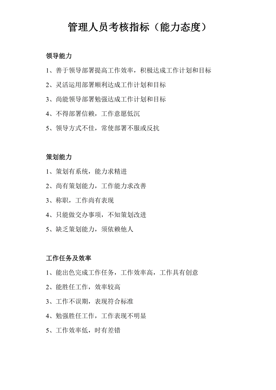 管理人员考核指标_第1页