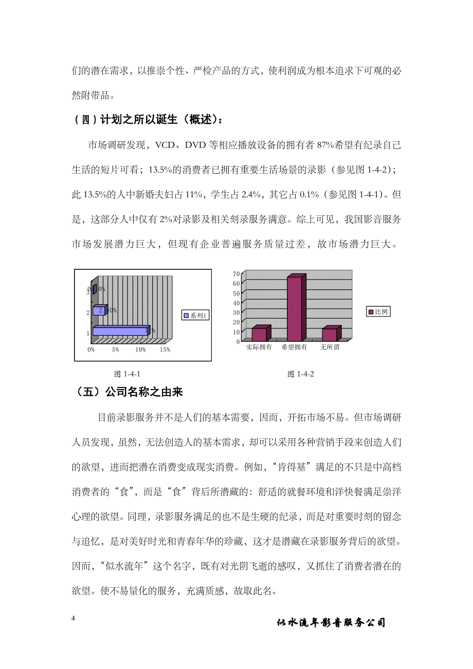 似水流年影音公司商业计划书_第4页