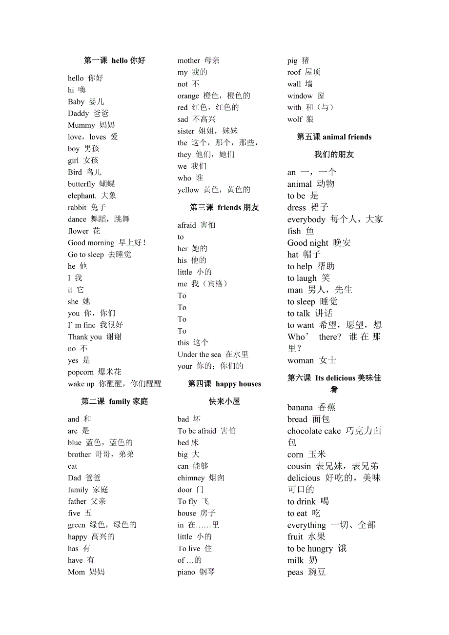 迪士尼神奇英语词汇表_第2页