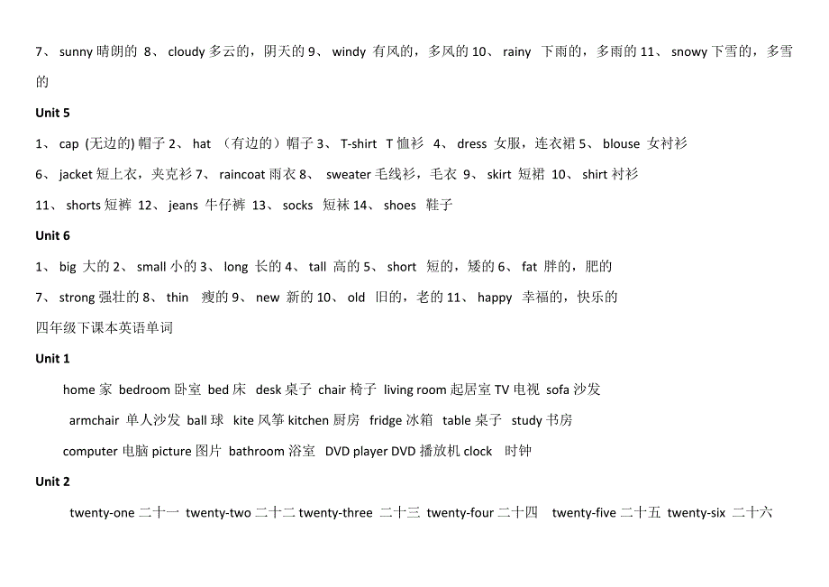 小学英语单词人教精通_第4页