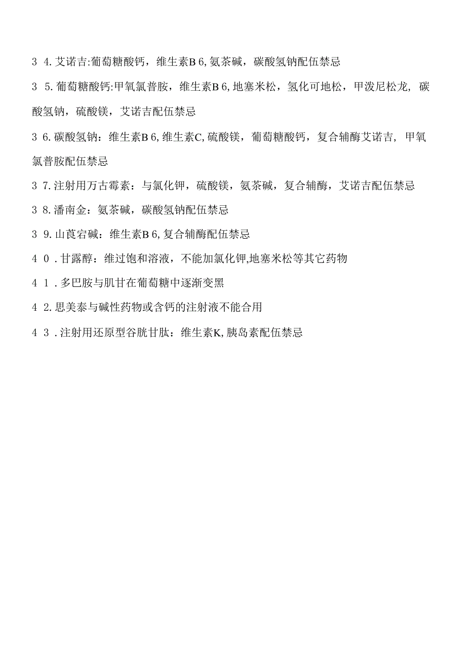 临床常用药物配伍禁忌_第3页