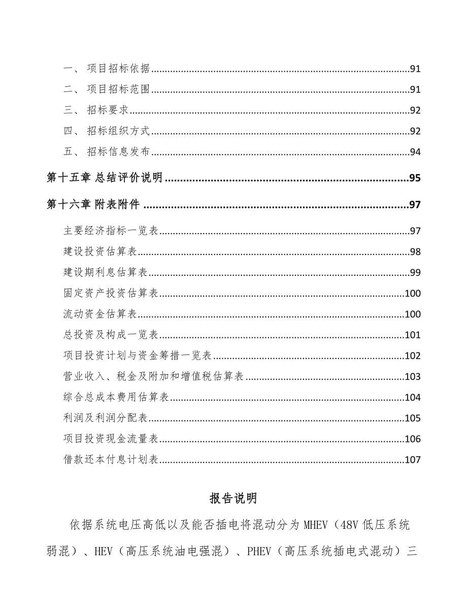 鸡西混动汽车项目可行性研究报告_第5页