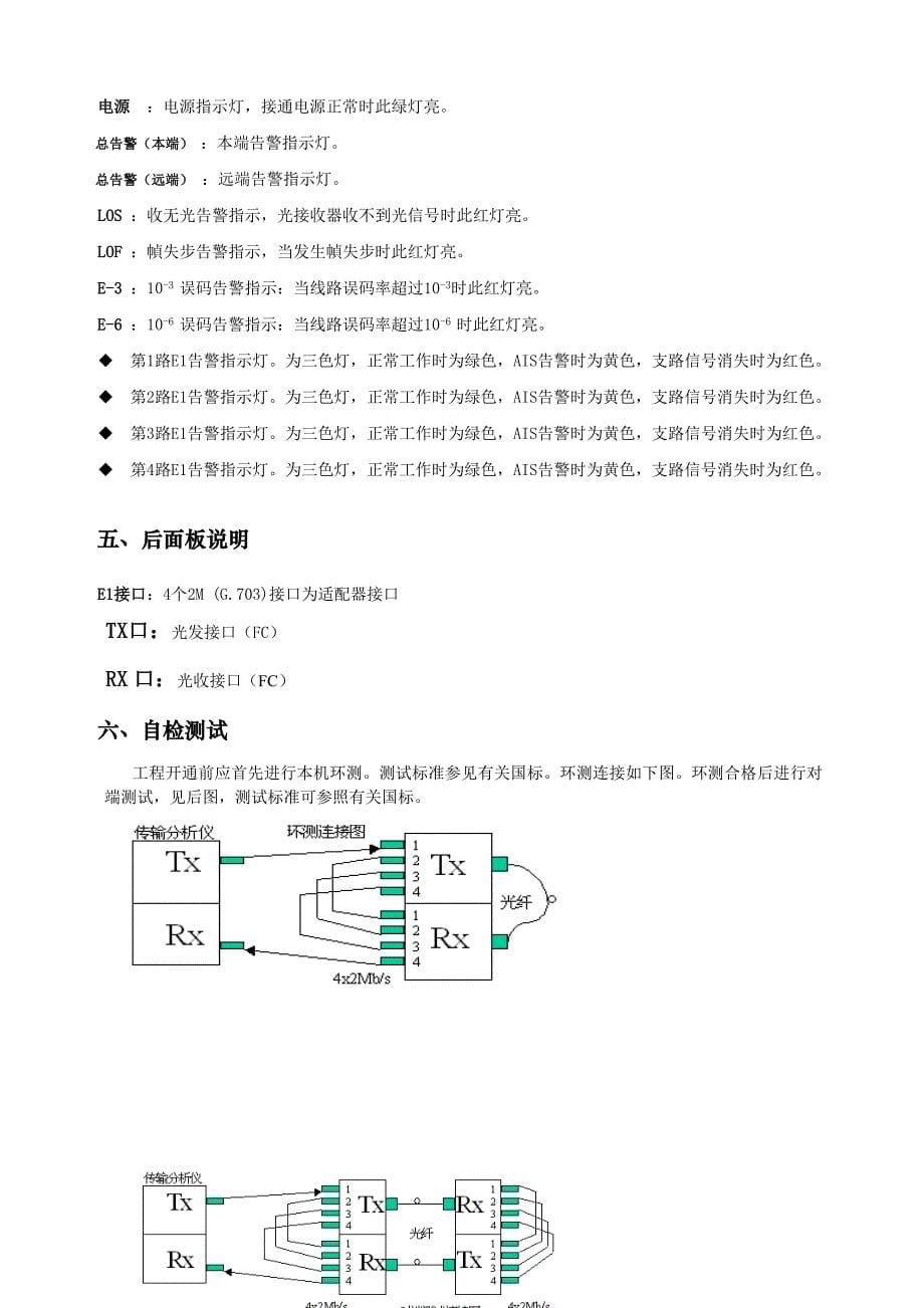 PDH光端机用户手册_第5页