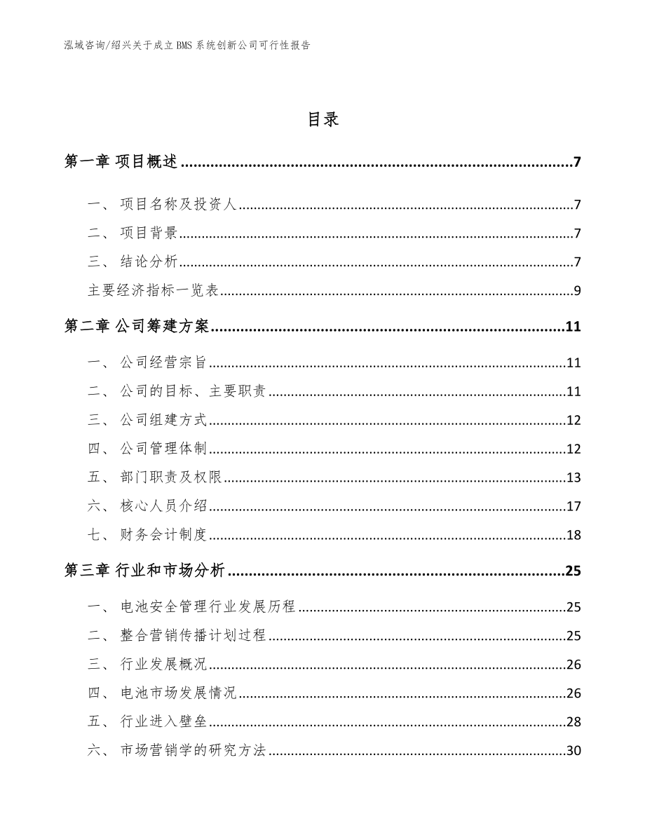 绍兴关于成立BMS系统创新公司可行性报告_第2页