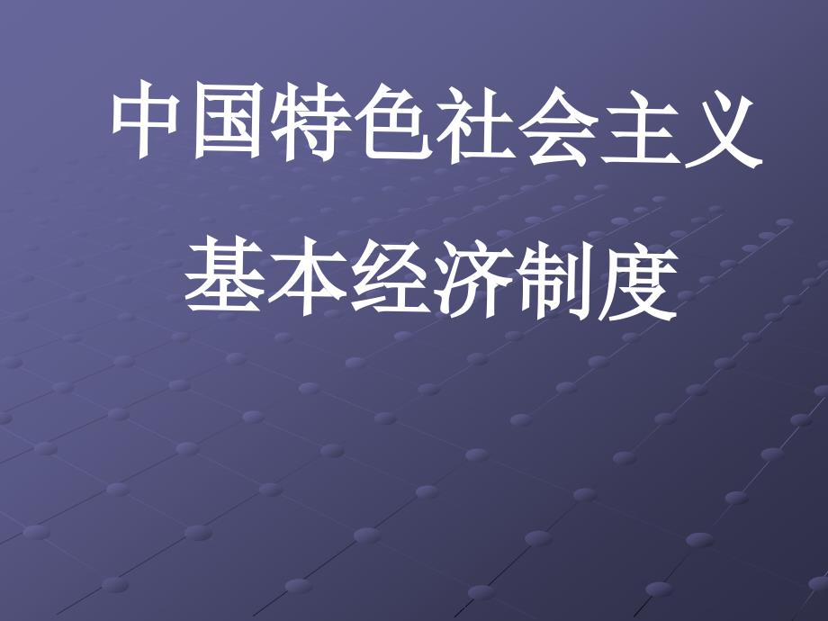 中国特色社会主义经济制度_第1页