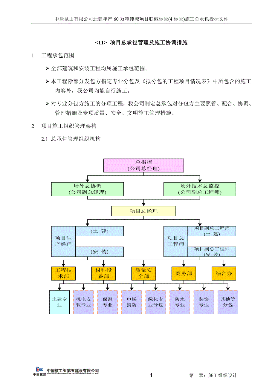 11.项目总承包管理及施工协调措施_第1页