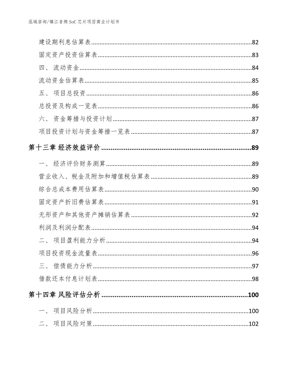 镇江音频SoC芯片项目商业计划书【参考模板】_第5页