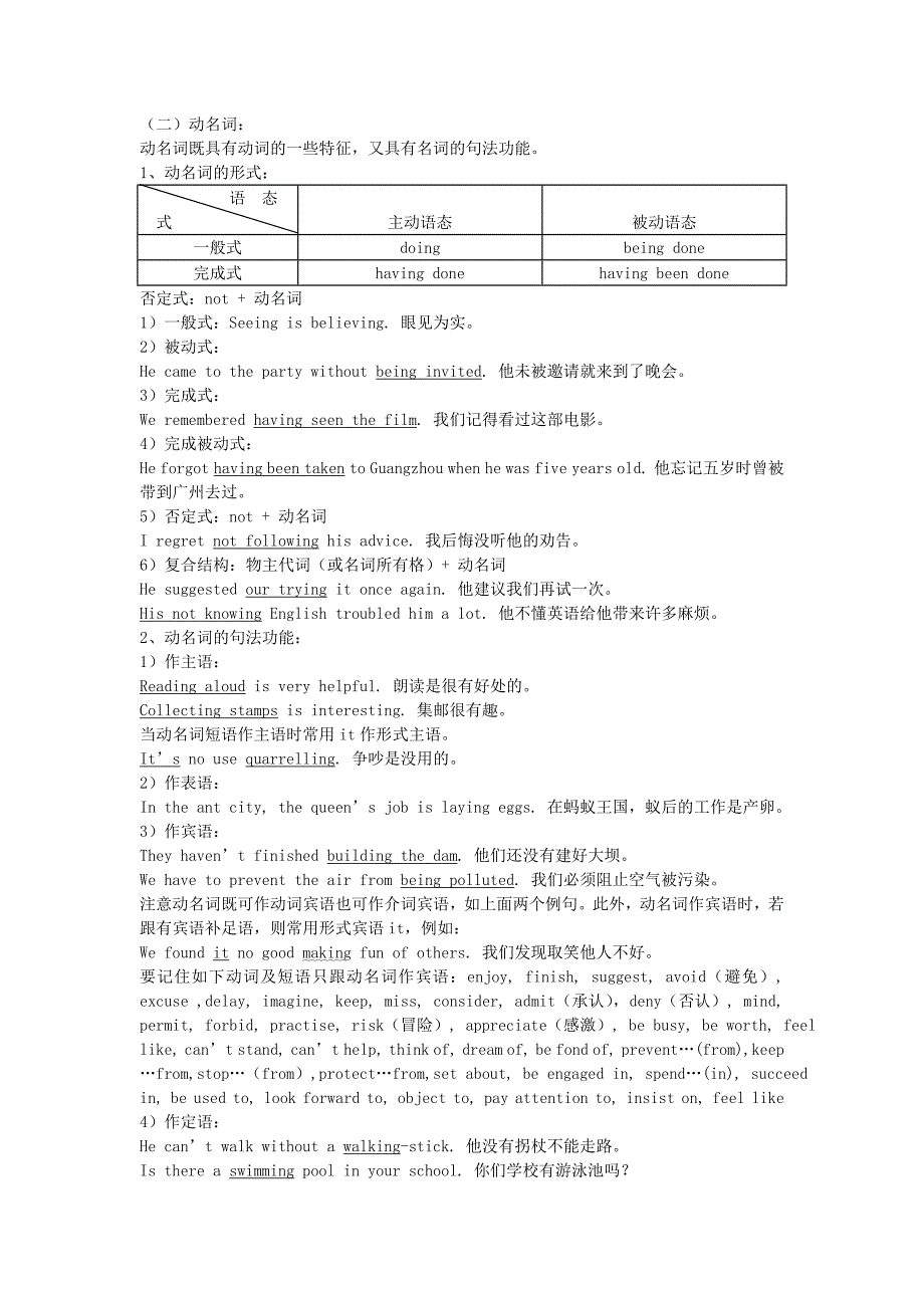 高一英语《新概念英语第二册》语法精粹（含习题） 非谓语动词_第4页