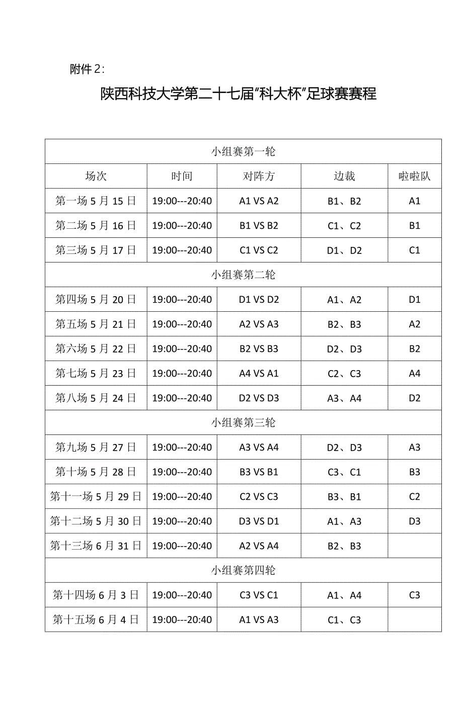 科技大学科大杯足球赛的通知_第5页