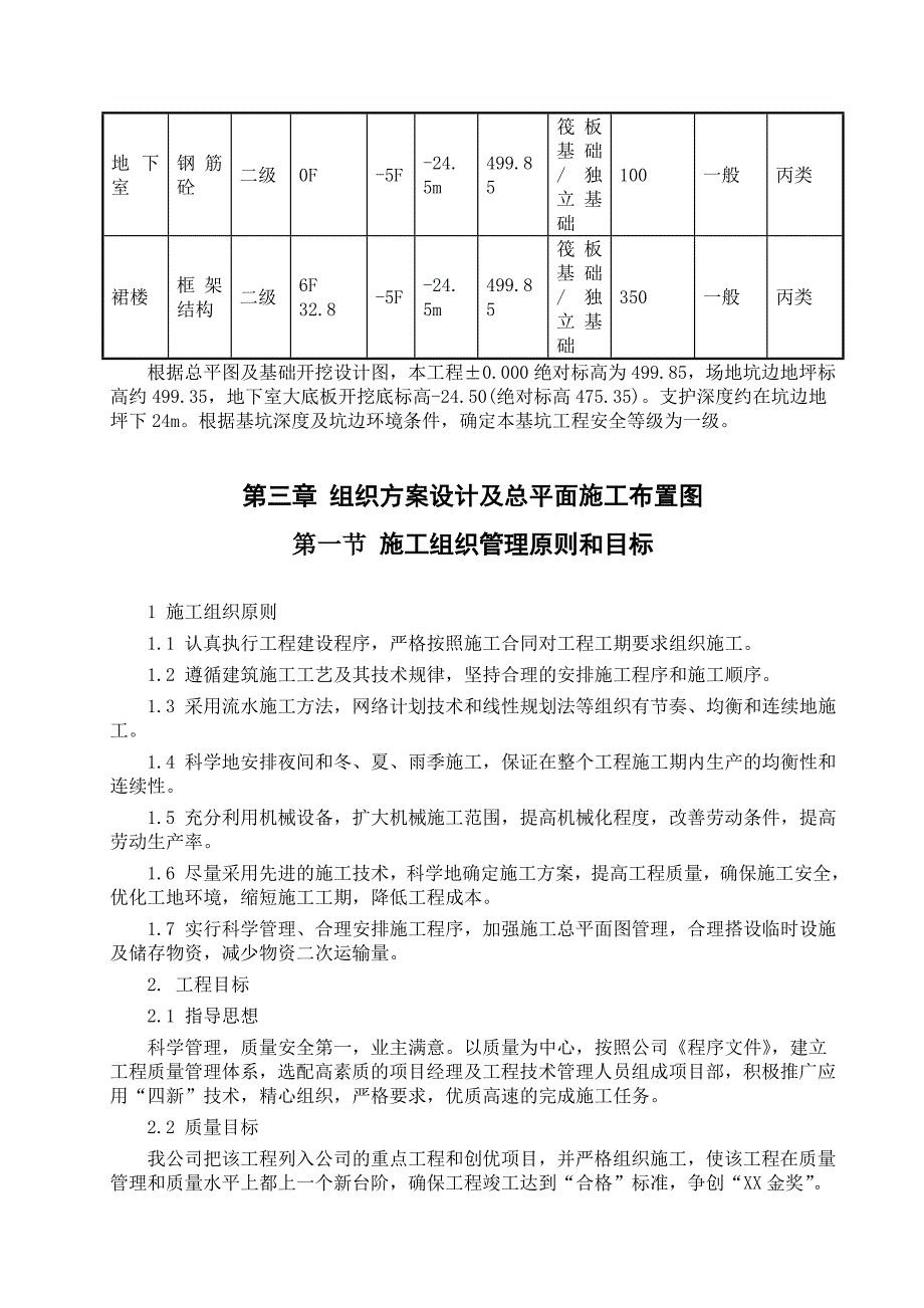 汇日国际广场基坑工程施工组织设计_第3页