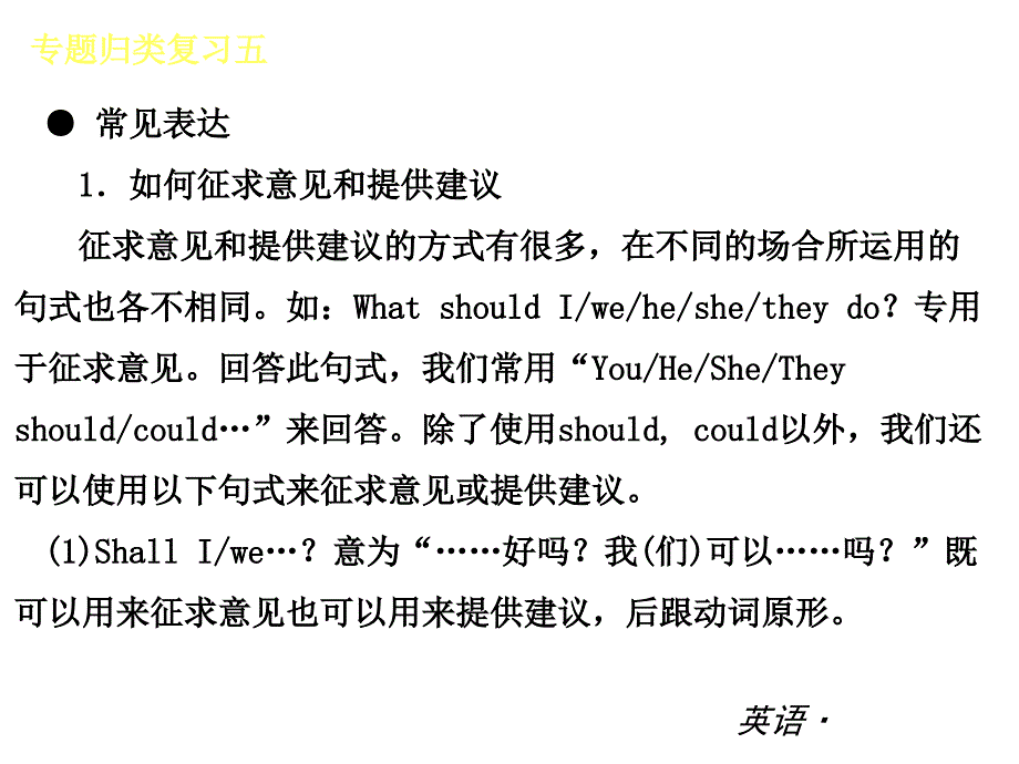 复习全案新人教八年级英语上册专题归类复习课件五话题情景交际25PPT_第2页