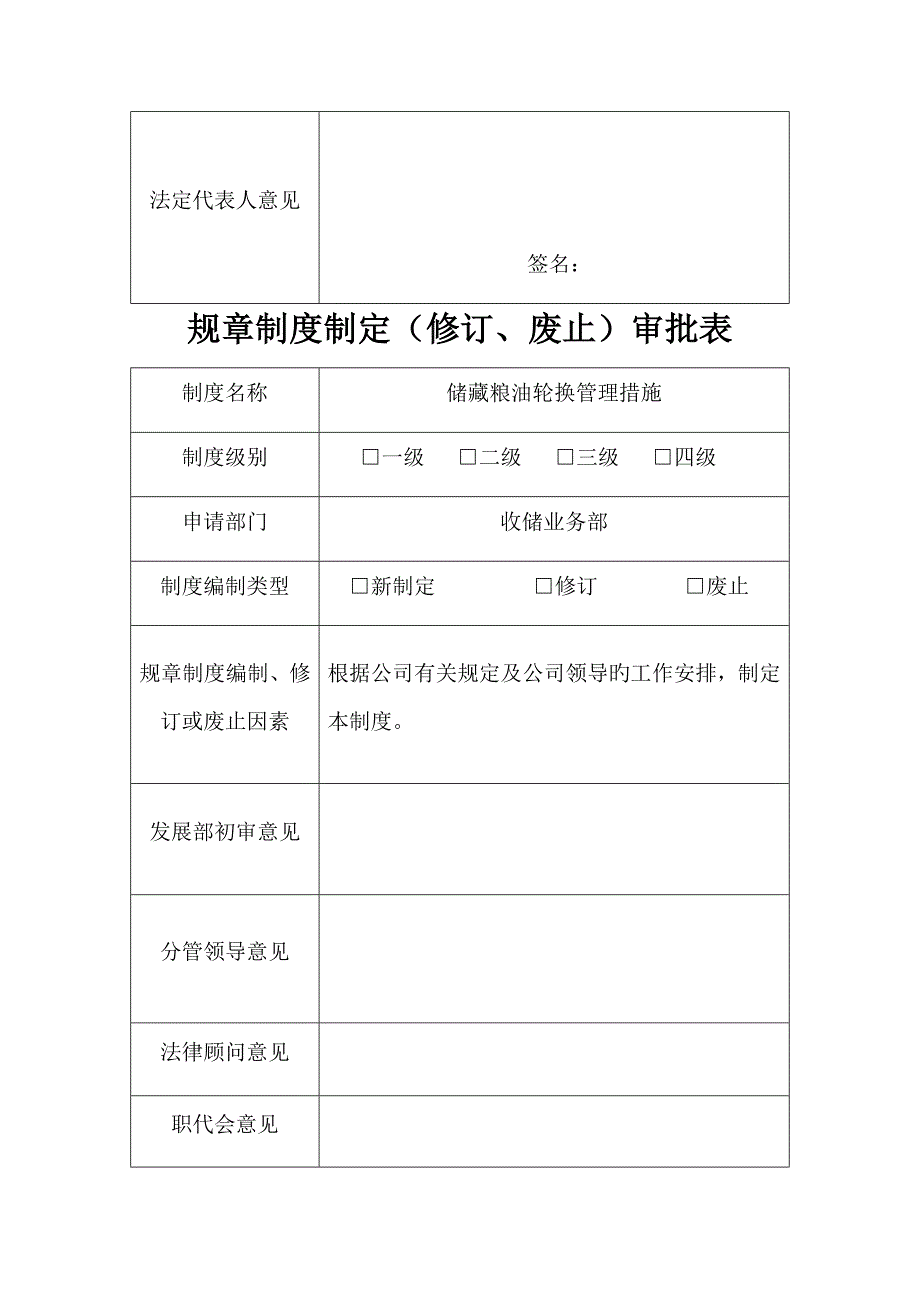 全新规章新版制度制定审批表_第2页