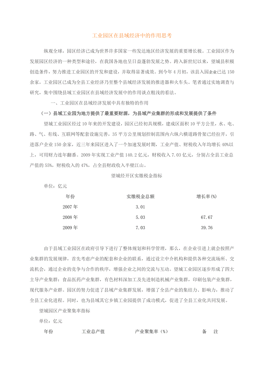 工业园区在县域经济中的作用思考_第1页