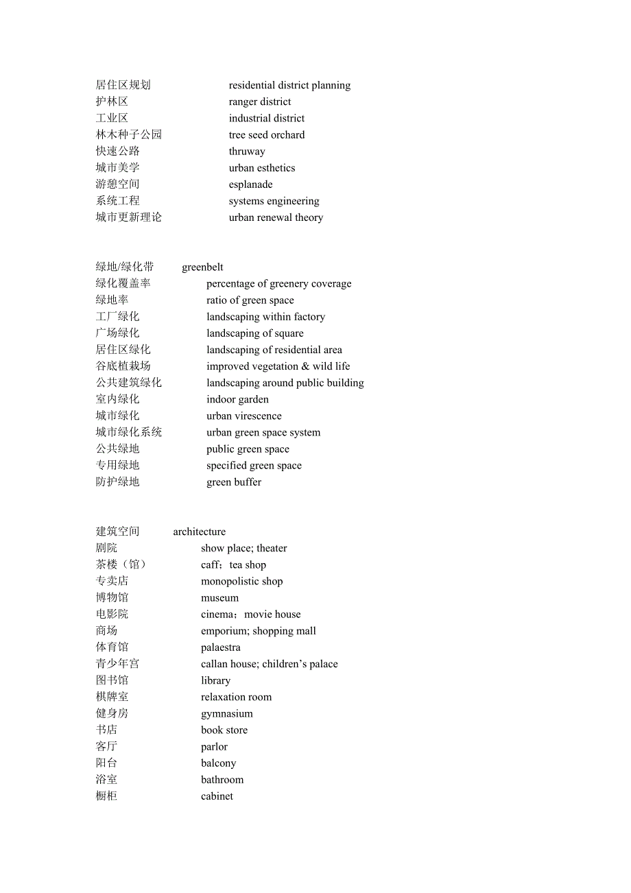 园林应用英语 planning.doc_第2页