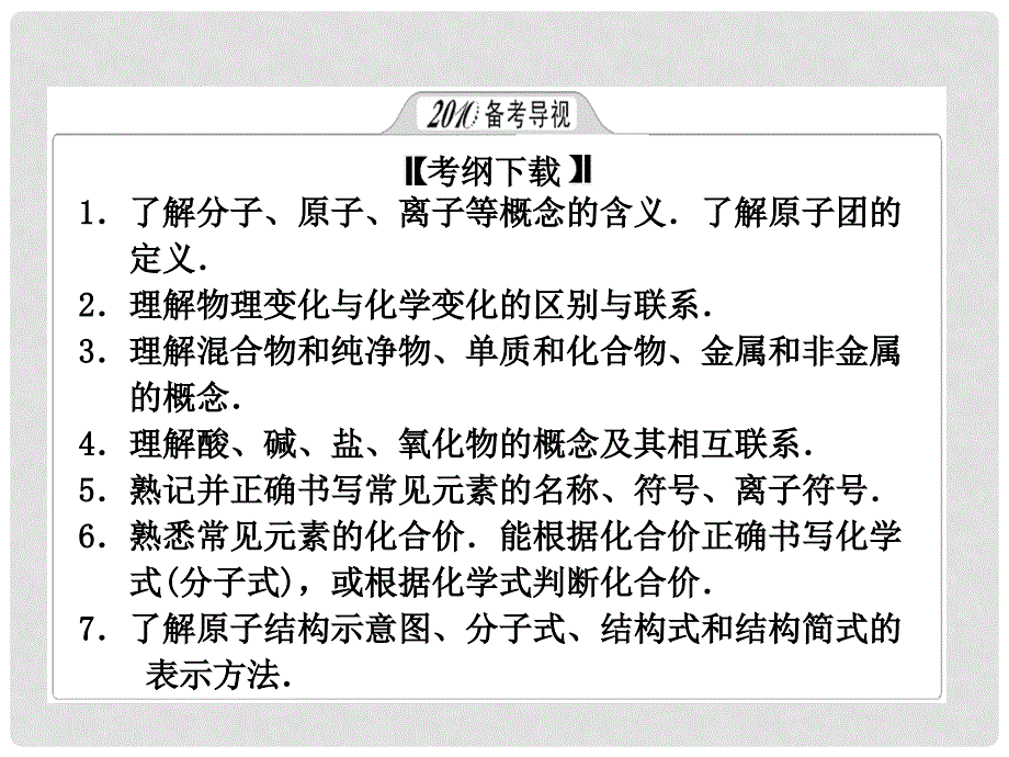 高三化学高考二轮专题复习课件：物质组成性质和分类_第1页