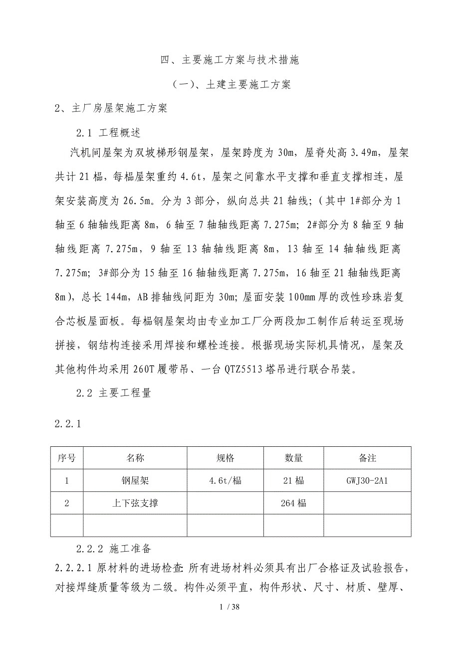 重庆化医恩力吉主厂房和管廊工程方案措施_第1页