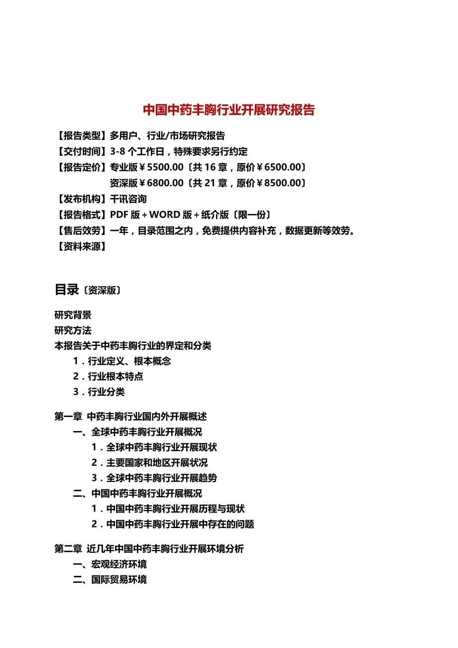 最新中国中药丰胸行业发展研究报告_第5页