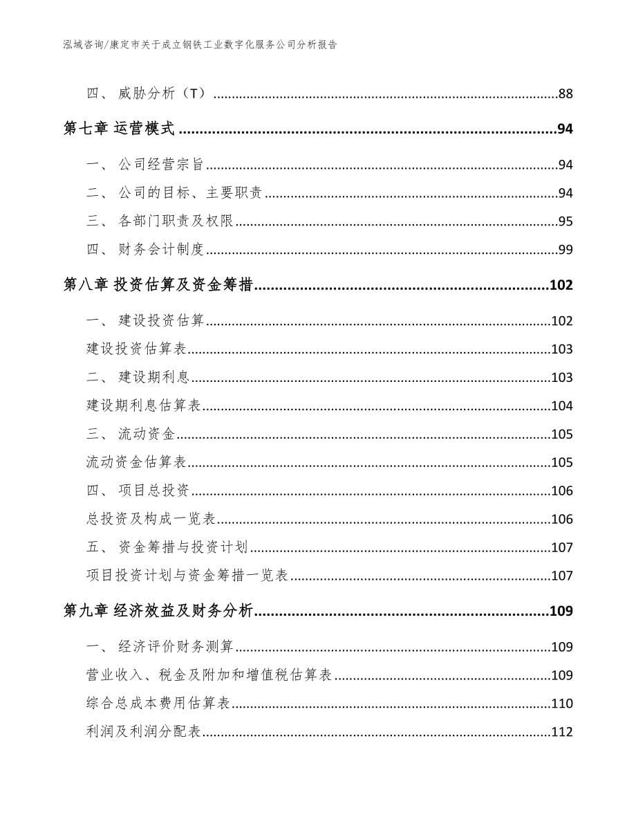 康定市关于成立钢铁工业数字化服务公司分析报告_第5页