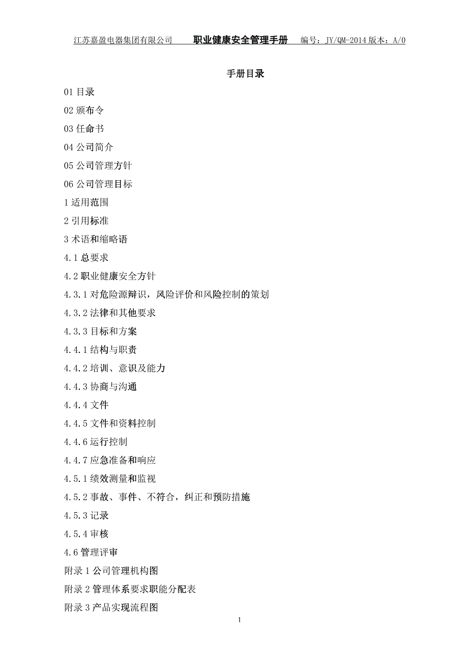02职业健康安全管理手册10109_第1页