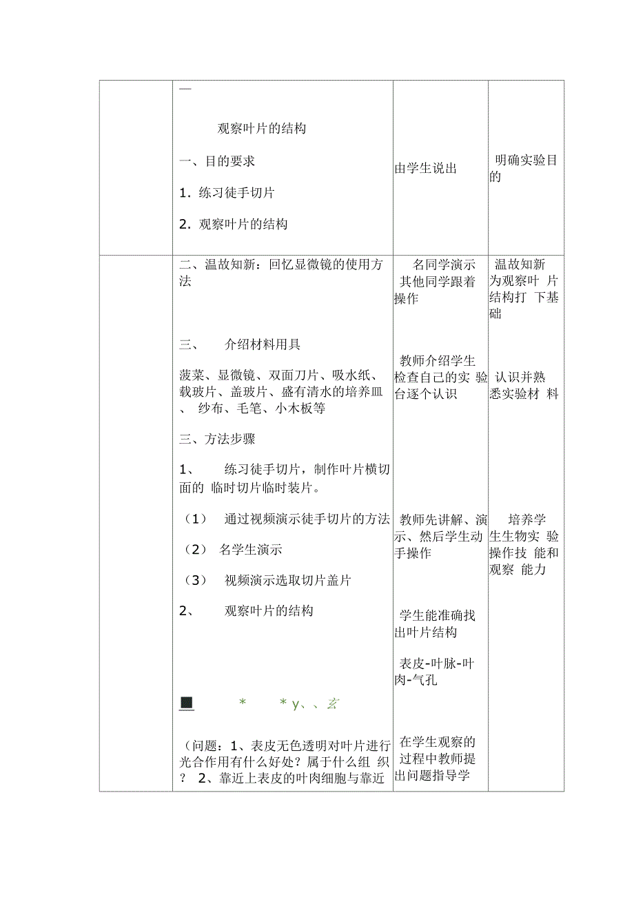 实验观察叶片的结构_第3页