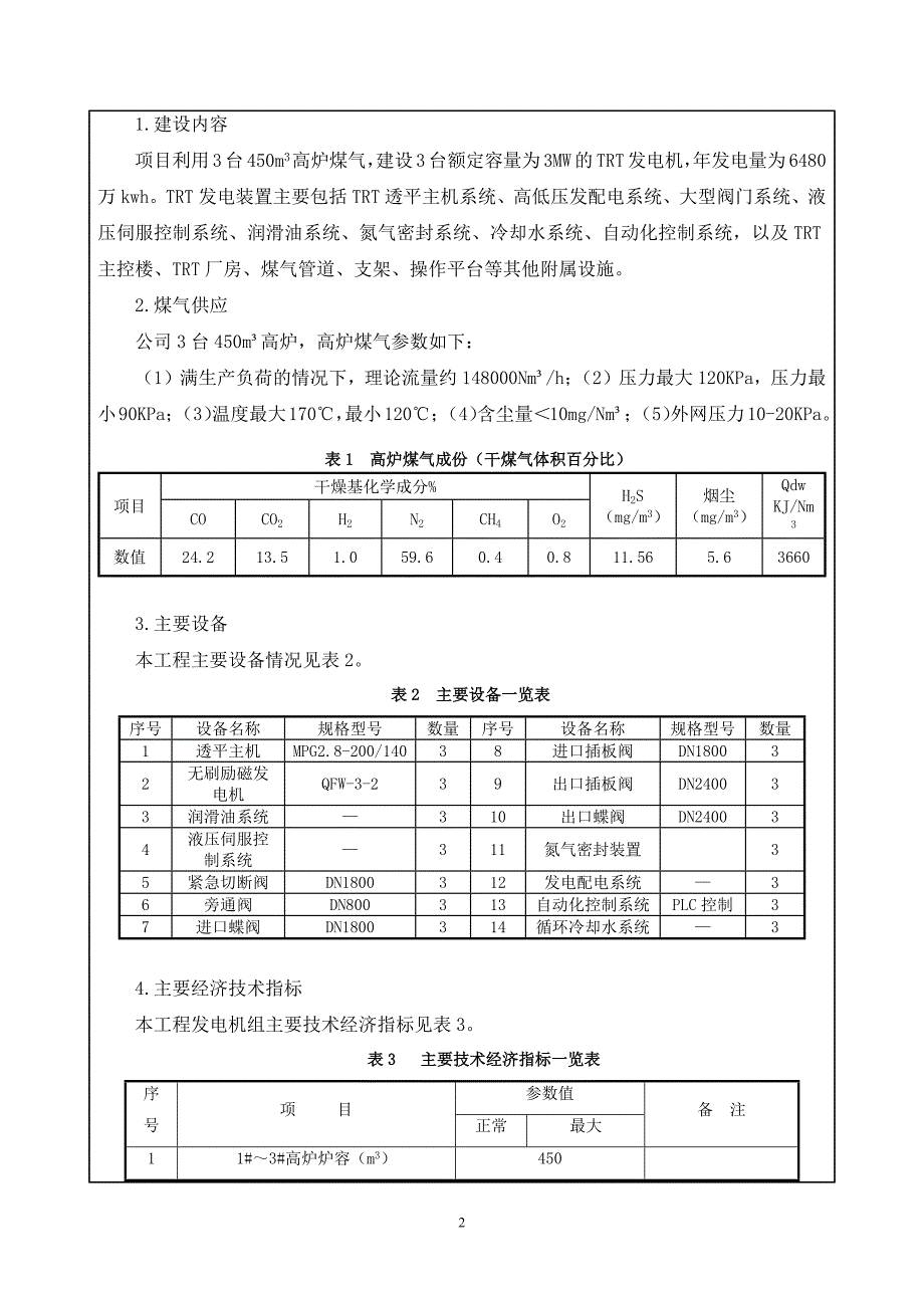 唐山国丰钢铁有限公司33MW高炉TRT发电项目环境影响报告书.docx_第3页