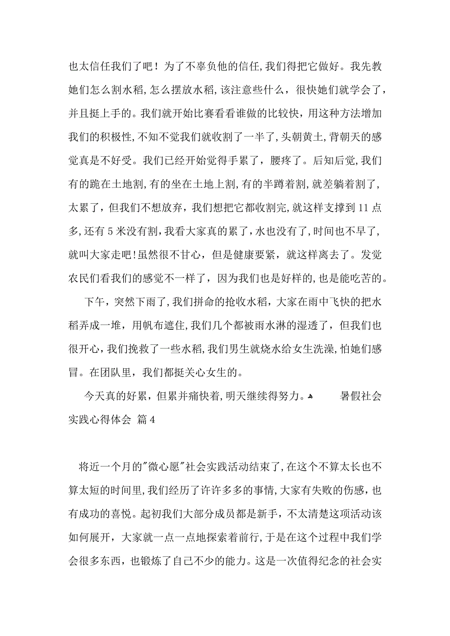 必备暑假社会实践心得体会汇总10篇_第4页