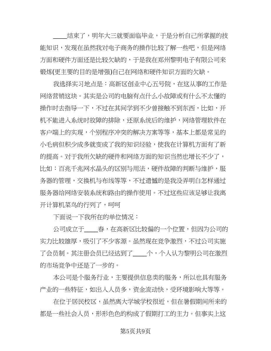 网络营销个人工作总结标准范文（四篇）.doc_第5页