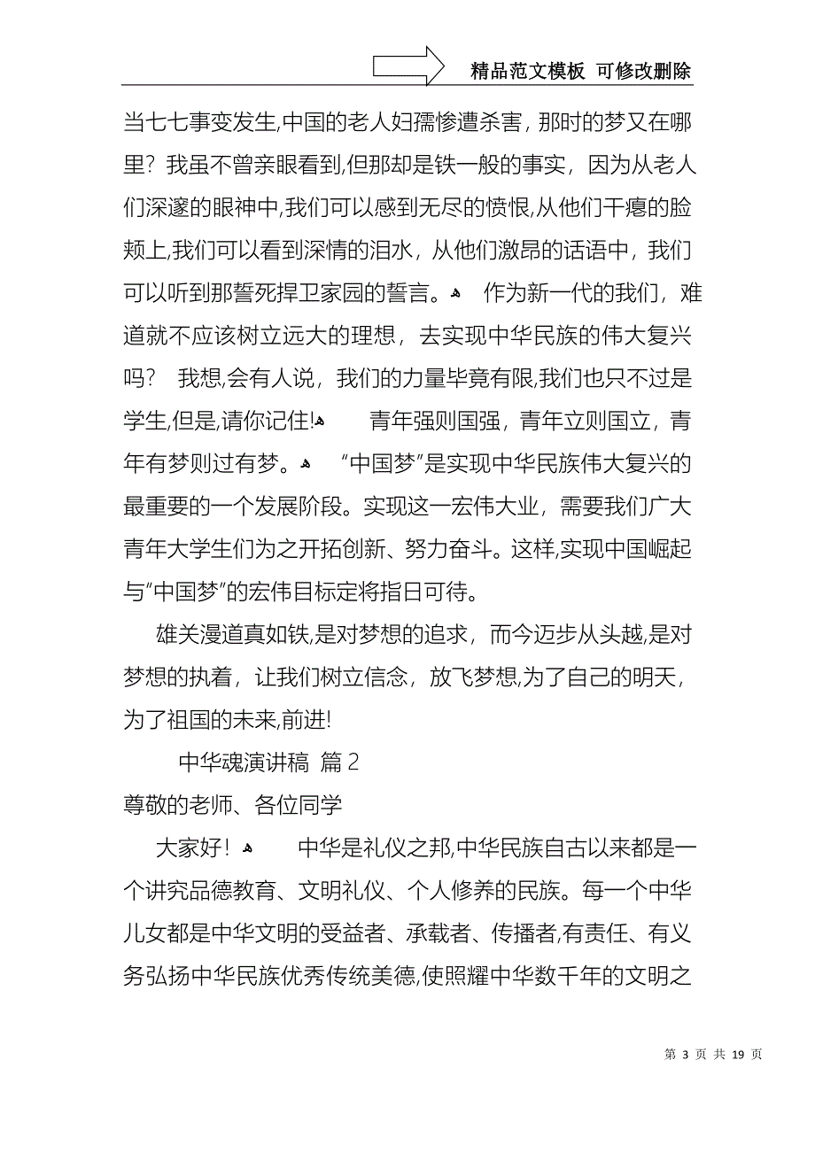 中华魂演讲稿集合八篇_第3页