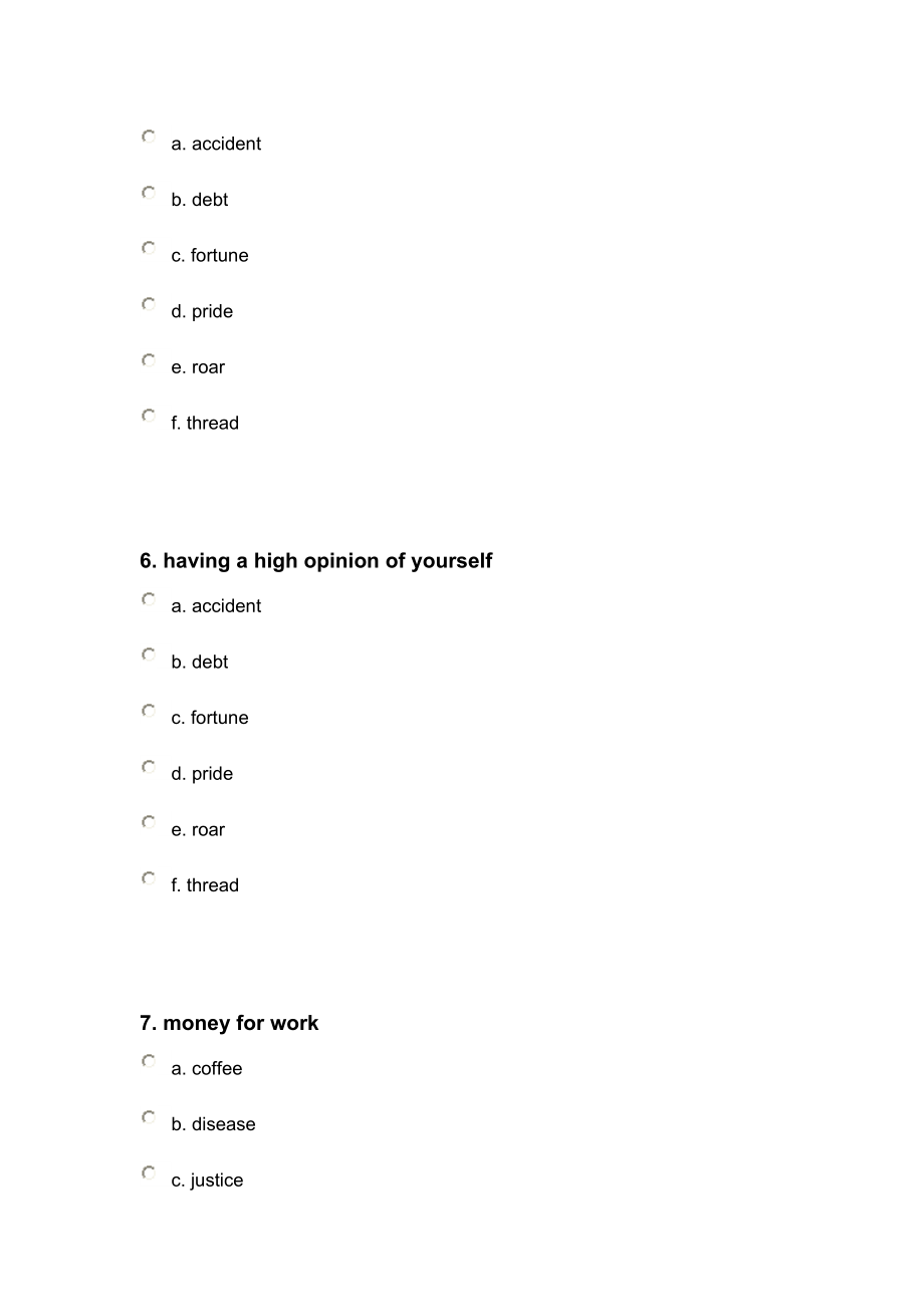 Vocabulary Levels Test_第3页