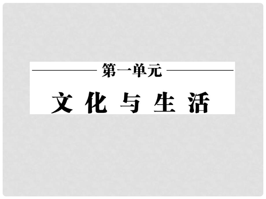 高中政治 第一单元 第二课 第一框 感受文化影响课件 新人教版必修3_第2页